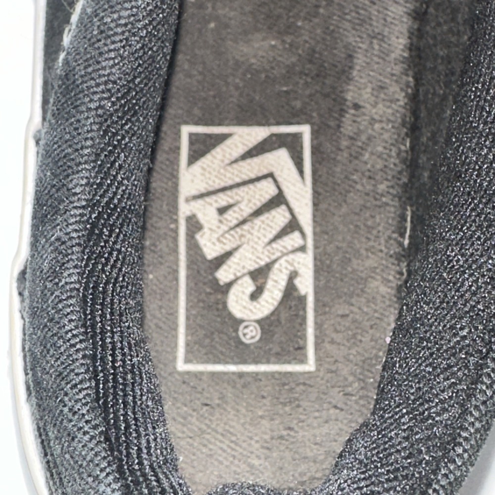 Vans Classic Black Checkerboard Slip Ons Kids Size 1 - Picture 15 of 16